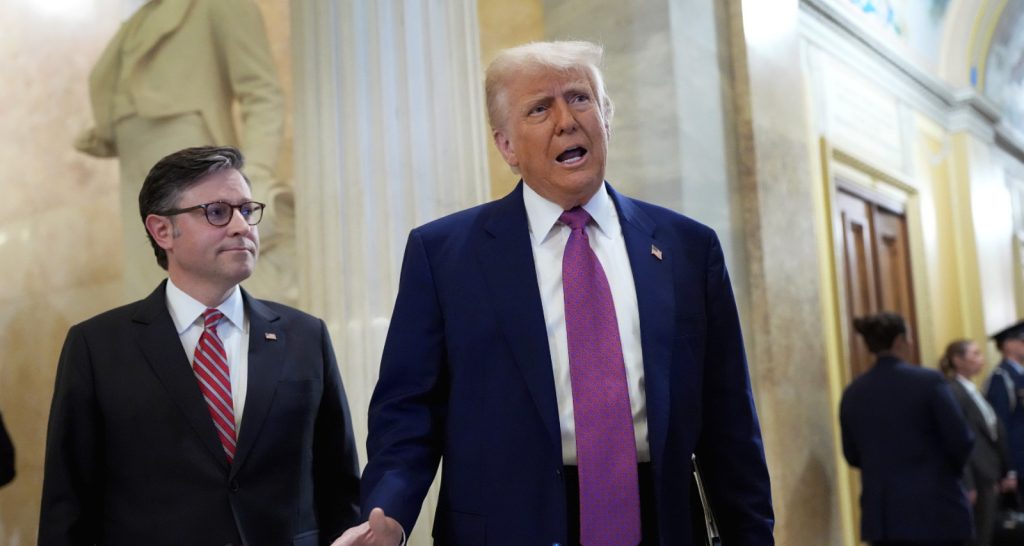 Trump Leaves Capitol Meeting, Responds to Rumor: ‘Wait, Who Told You That?’